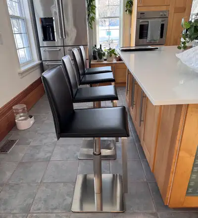 Set of 6 Nuevo Swing Adjustable Swivel Stools – $400 for All!, View more