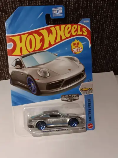 For sale. Hot Wheels ZAMAC Porsche 911 Carrera T New In Package. Please see pictures. $10. Pickup is...