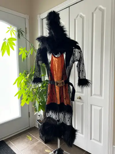 Super cute and stylish 3 pieces witch costume. Used once. Like new. In Excellent condition. From a p...
