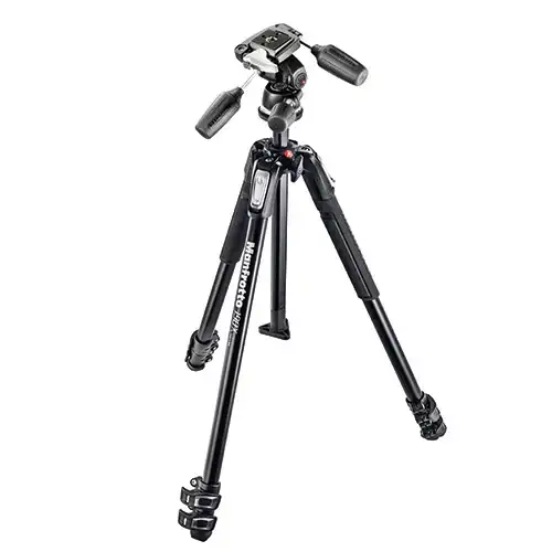 Manfrotto MK190XPRO3‐3W 190 Aluminum 3 Section Kit (Black)