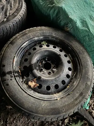 One-two year old tires with steel rims. Private message if needing more detail. No low ballers. Seri...