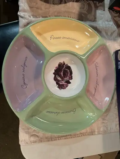 Purple Garden Stoneware Serving Dish, View more