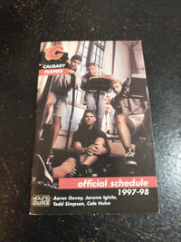 1997-1998 Calgary Flames pocket schedule