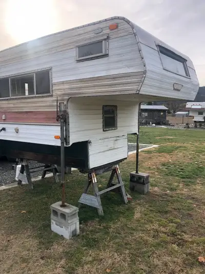 73 Vanguard eight foot camper. Furnace works great lce box no fridge Great for hunting and fishing P...