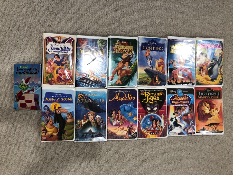 Disney VHS tapes and VHS machine CDs, DVDs & Bluray Calgary Kijiji