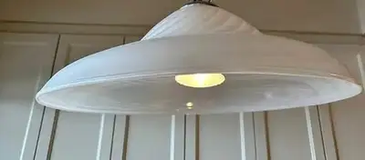 Wide 23 inches Murano Spiral Glass Pendant Ceiling Light - $450, View more
