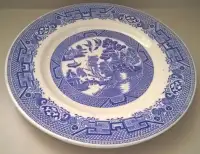 Ridgway Willow North Staffordshire Blue Willow 9" Dinner Plates