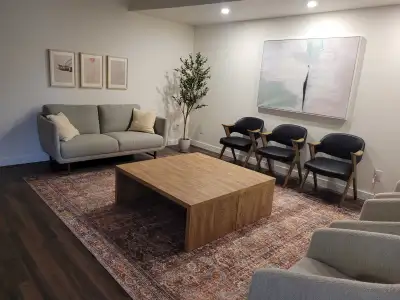 Therapy Coworking space in prime Burlington location. Recent expansion adding 6 newly renovated offi...