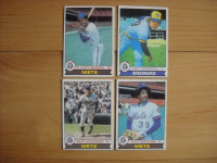 4 cartes de baseball de 1979