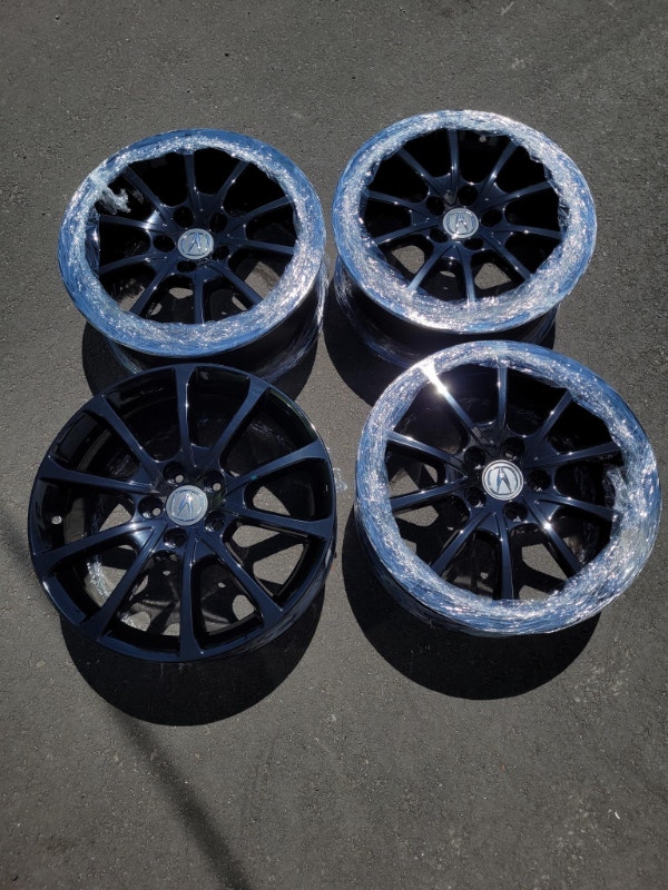 18" Acura TLX OEM Wheels by Enkei Gloss Black TPMS MINT Pneus et