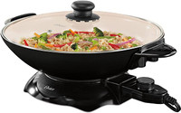 Sunbeam Oster DuraCeramic Electric Wok, Black and White - New