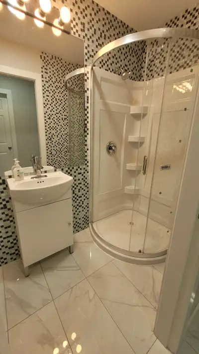 Available Now A private, fully furnished bedroom with a private washroom is available in the ground...