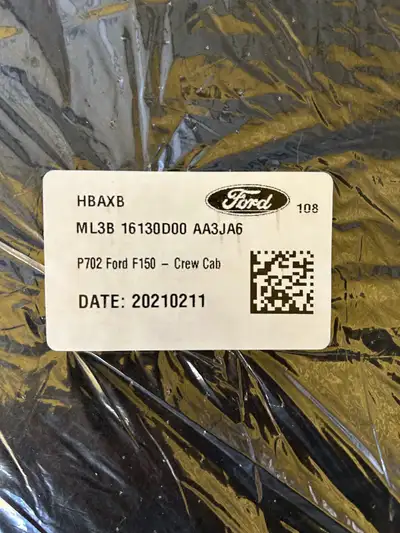 JL3B-16130D00-AB3JA6 OEM Floor Mat Ford F150 Crew Cab Available 2 sets