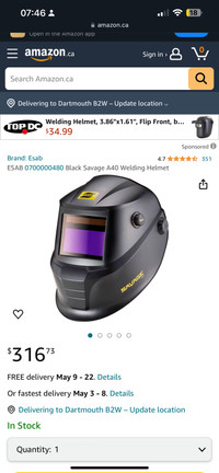 ⚠ =NEW= ESAB A40 autodarkening welding helmet