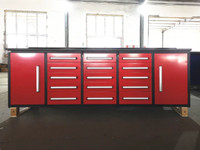 Workbench Garage Cabinet 10FT (15 Drawers & 2 Cabinets)