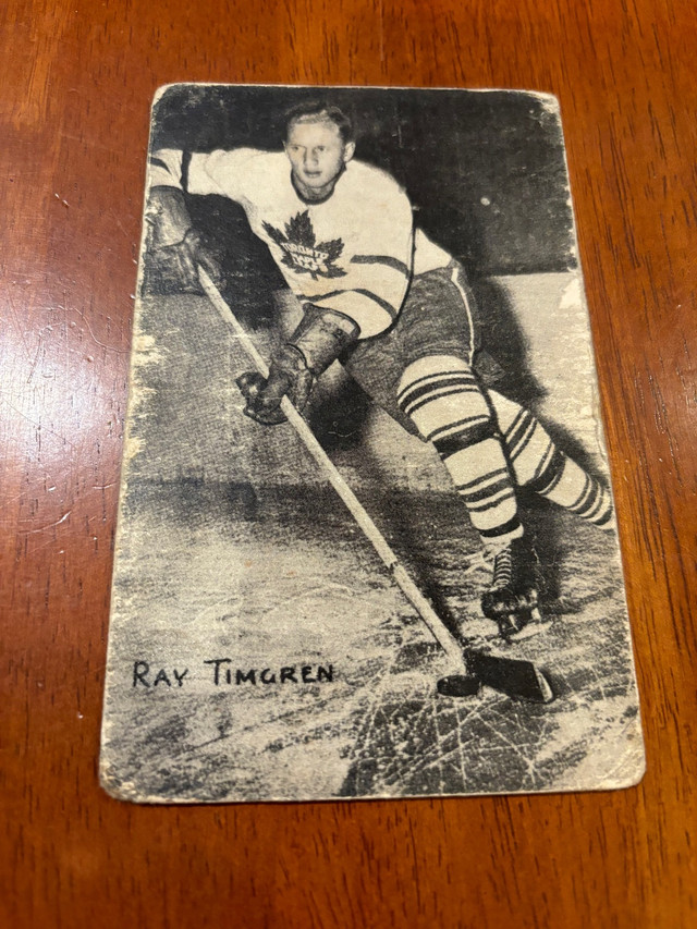 1948-52 Hockey Exhibits Toronto Maple Leafs Ray Timgren dans Hockey  à Ville de Montréal