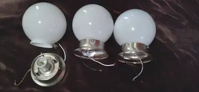 Brush nickel globe lights, View more