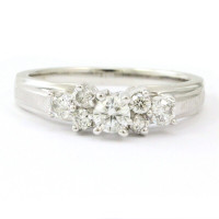14k White Gold Diamond Engagement Ring, 0.50 ct. (00004985) Sz 7