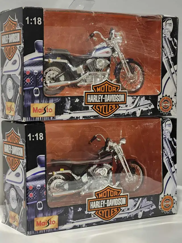 Harley-Davidson Springer Softail 1:18 diecast Motorcycles model  in Toys & Games in Edmonton - Image 2