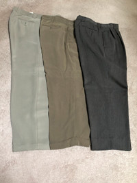 Men’s 3 pairs Pierre Cardin dress pants size 35