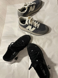 Sneakers Nike noir et New Balance gris 