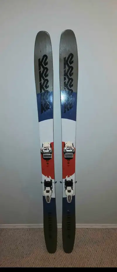 2020 K2 Marksman skis 177cm in length with Marker Griffon bindings in excellent condition that have...