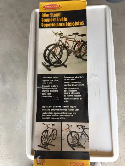 This is a new item and the box is sealed. This item is sold on Amazon.ca: Racor PBS-2R Two-Bike Floo...