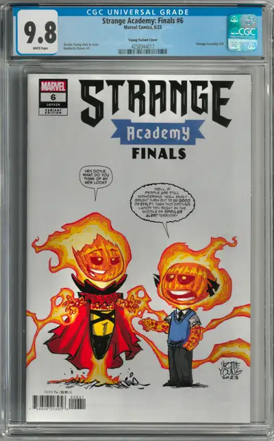 Slab Sale! 10. Strange Academy: Finals #6 CGC 9.8 Blue Label = $125 CAD - Skottie Young Cover - 1:25...
