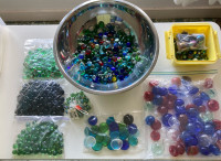 Glass Pebbles and Marbles