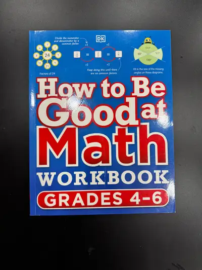 Educational math workbook for grades 4-6. Has fun exercises and colorful graphics. Covers percentage...