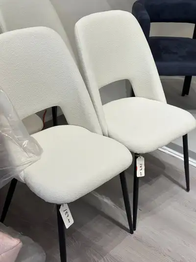 Boucle Upholstery Fabric High Back Dining Chair(Price for each), View more