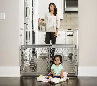 Regalo Easy Fit Plastic Adjustable Extra Wide Baby Gate, View more