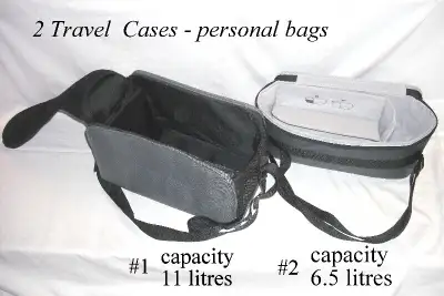 #1 TOP FLAP FULL 3 SIDED ZIPPER CLOSING, Top opens fully with 2 zipper pulls, zipper length 36” Can...