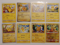 Pikachu Pokemon Cards English and Japanese
