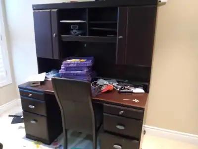 Desk with cabinet , View more