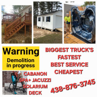 ☎️DEMOLITION JUNK REMOVAL RAMASSAGE DEBRIS 