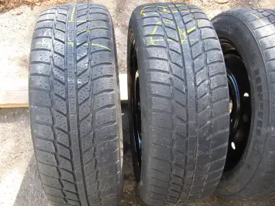 FOR SALE: 4 matching 16 inch x 6 1/2 inch 5 x 114.3 ( 4 1/2" ) Center hub hole 2 5/8" Diameter, stee...