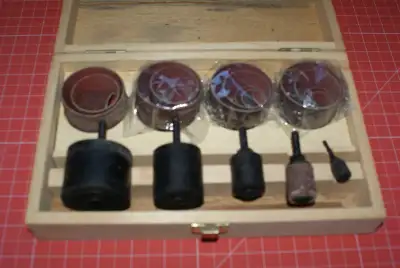 DRUM SANDER KIT, mostly new in a wooden box