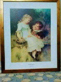  Framed Painting "Sweethearts" By Fredrick Morgan