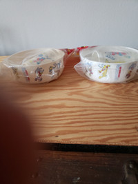 Two Older Mickey Mouse Plastic Cup & Cereal Bowl s