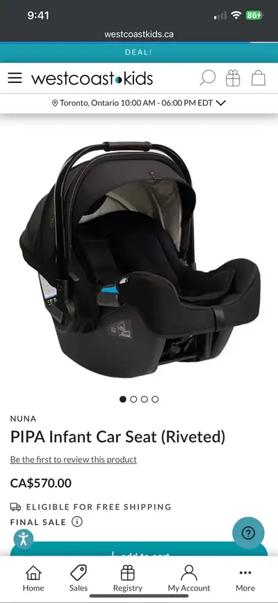 Nuna Pipa Riveted Infant Car Seat, View more