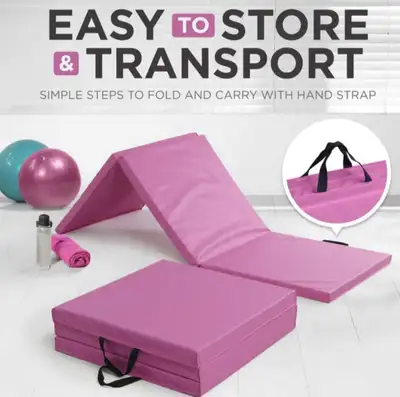 Pink All Purpose Folding  mats - Gymnastic Exercise Fitness, View more