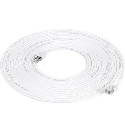 Cat 7 High-Speed Gigabit Ethernet Patch Internet Cable -White, 5, View more