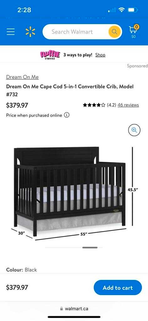 Baby Crib  in Beds & Mattresses in Mississauga / Peel Region