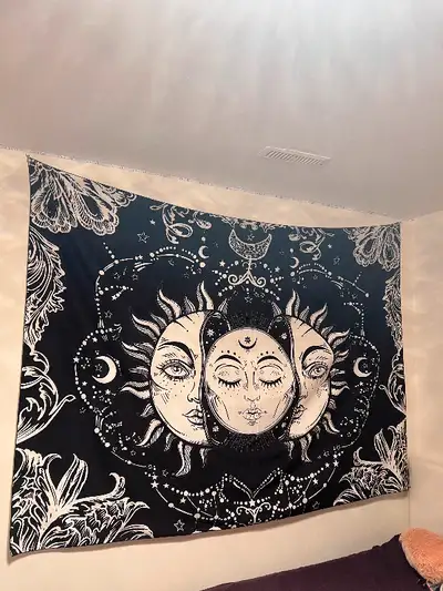 5x7 Tapestry of sun and moon