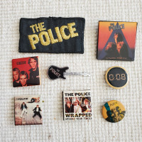 Vintage Rock Band Lapel Pins - The Police, Van Halen and more.