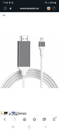 Lightning to HDMI cable adapter