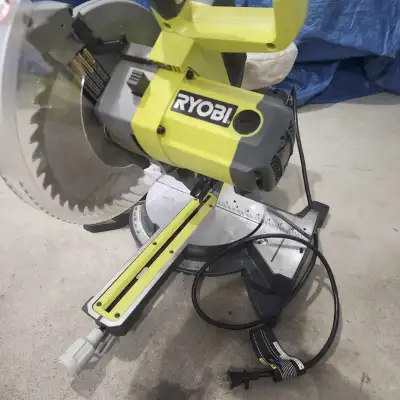 RYOBI 15 Amp 10 in., 4600 RPM sliding Compound Miter Saw, View more