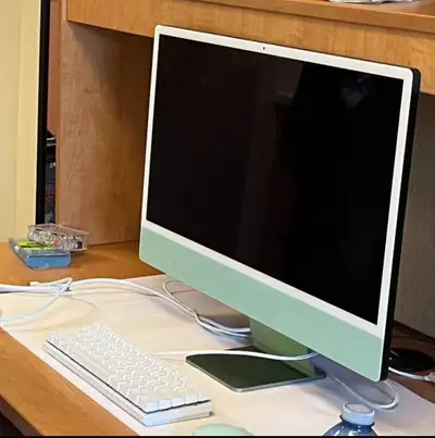 apple iMac and razer mini gaming keyboard, View more
