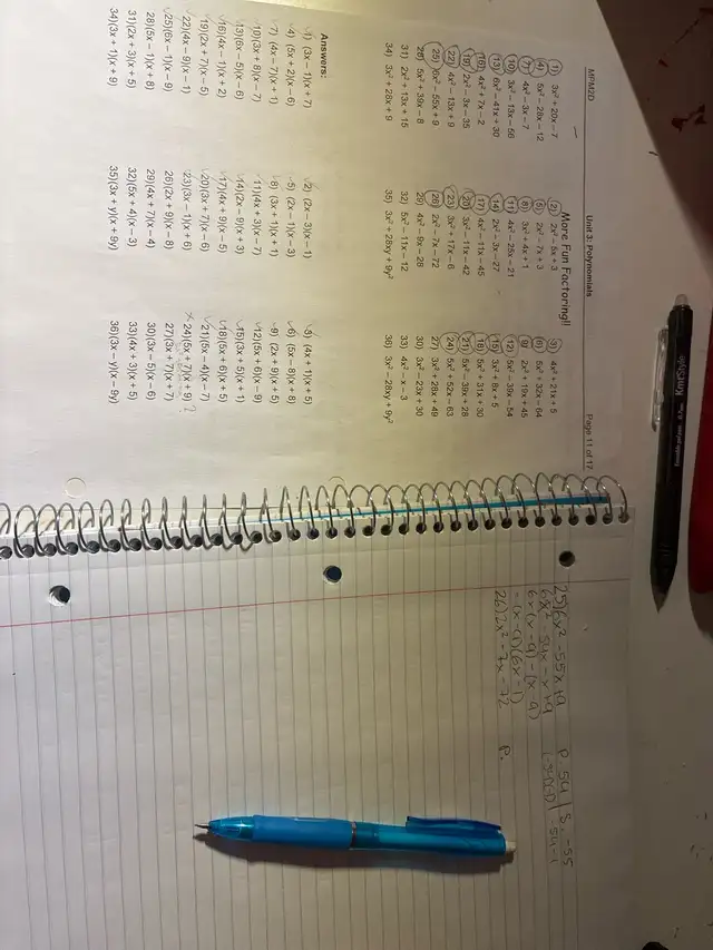 math homework
